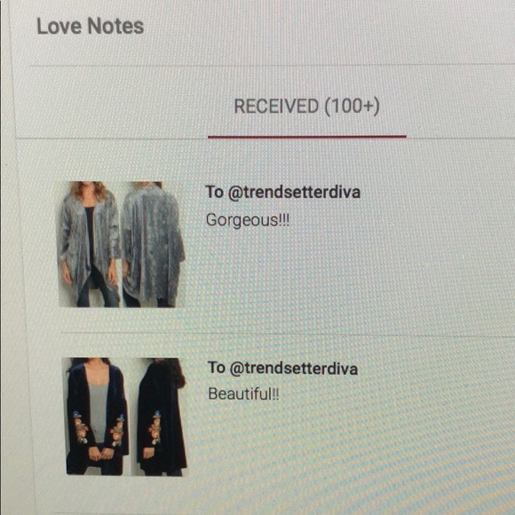 1 LEFT! NAVY VELVET CARDIGAN W FLORAL EMBROIDERY - Picture 4 of 4